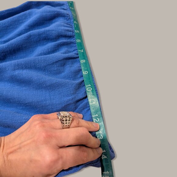 Aerie Royal Blue Gauzy Strapless Jumpsuit with Pockets - Medium - Picture 7 of 10